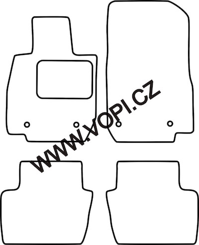 Textil-Autoteppiche Mazda CX-3 06/2015 - Royalfit (2861)